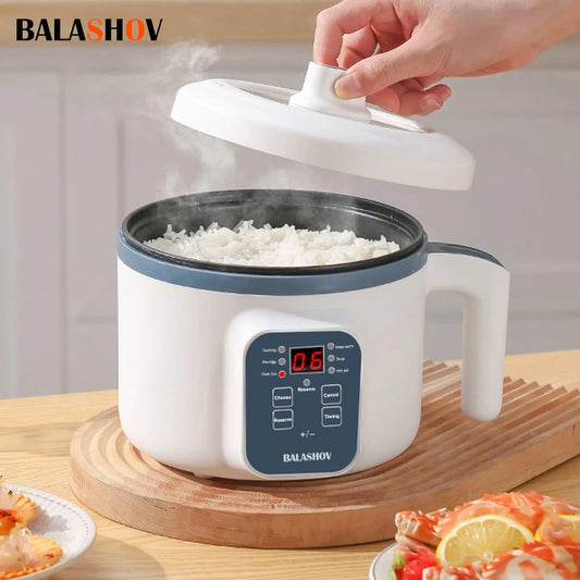 Compact 1.7L Electric Rice Cooker - Multi-Function Steamer for Perfect Rice Every Time