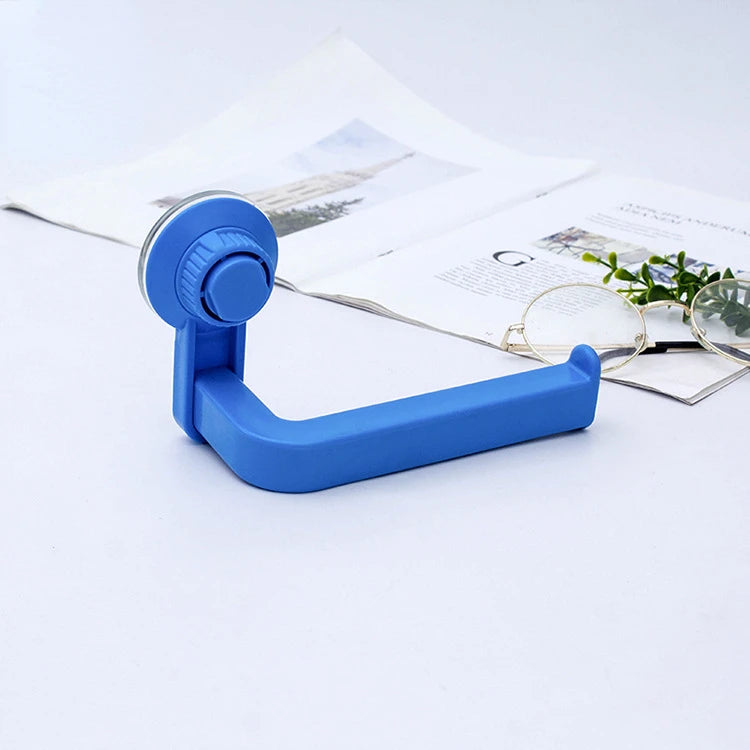 1PC Perforated Free Paper Towel Rack In Bathroom Wall Mounted Paper Reel In Kitchen Suction Cup Paper Reel In Toilet