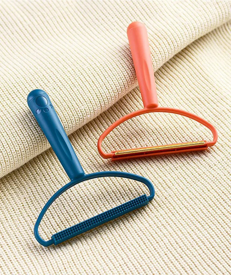 Portable Lint Remover Brush - Manual Fabric Shaver for Clothes, Furniture & Upholstery