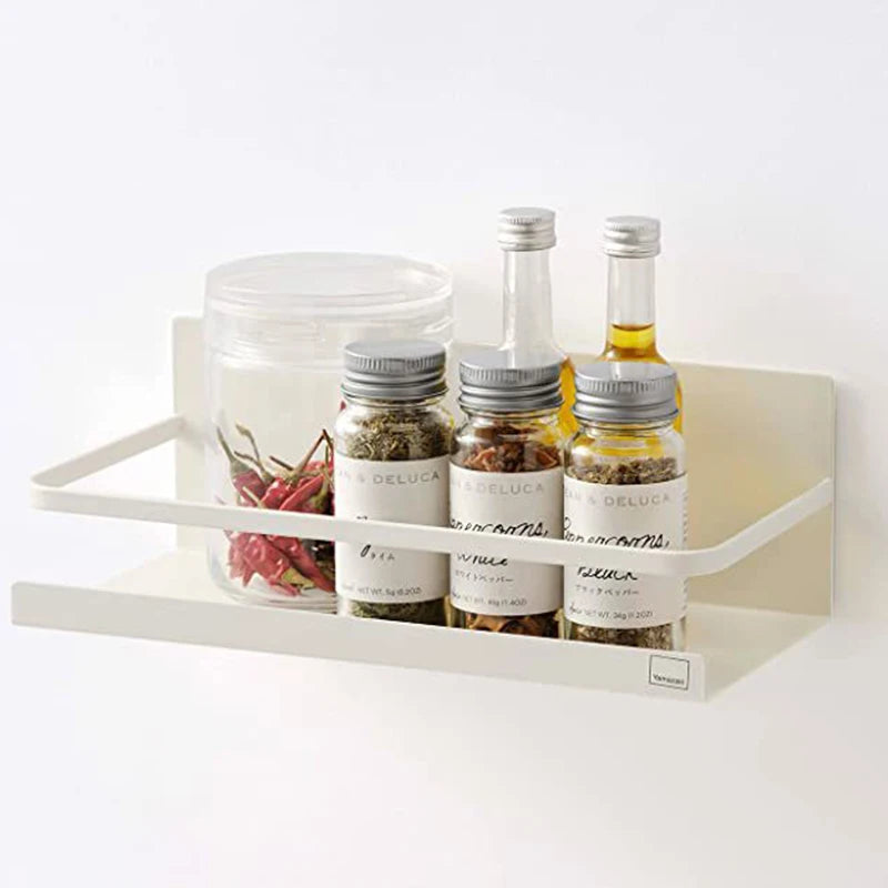 Magnetic Spice Rack Organizer - Space-Saving Fridge Storage Shelf for Kitchen