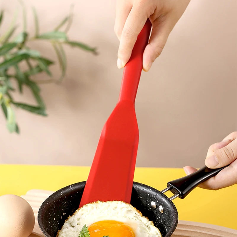 Silicone Frying Spatula - Non-Stick Kitchen Turner for Pancakes, Eggs & Steak (7 Colors)
