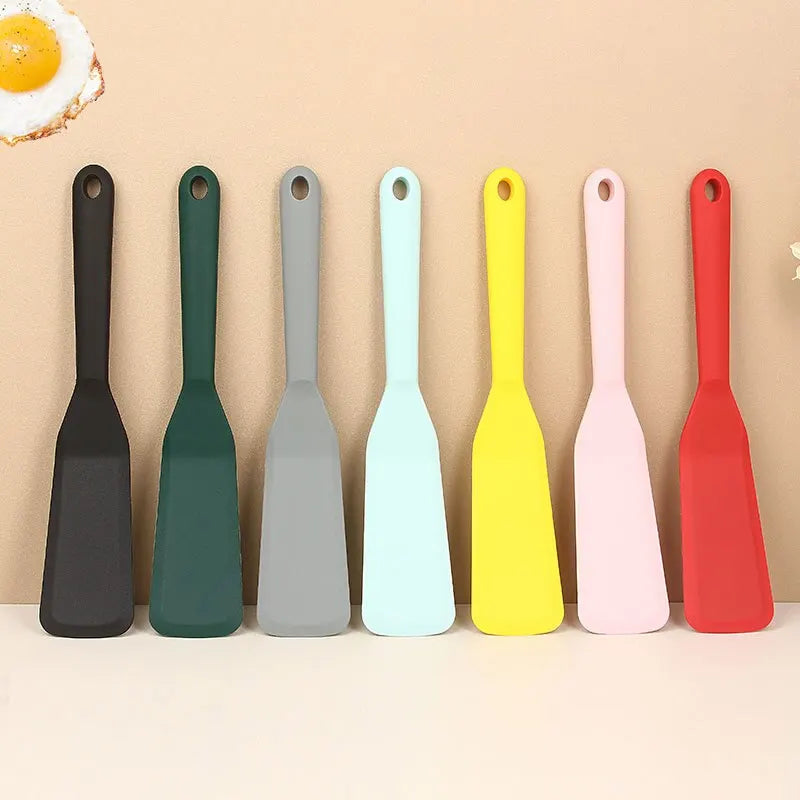 Silicone Frying Spatula - Non-Stick Kitchen Turner for Pancakes, Eggs & Steak (7 Colors)
