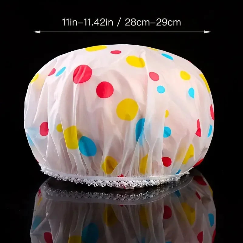 Waterproof Shower Cap - Thickened EVA Matte Design for Hair Protection