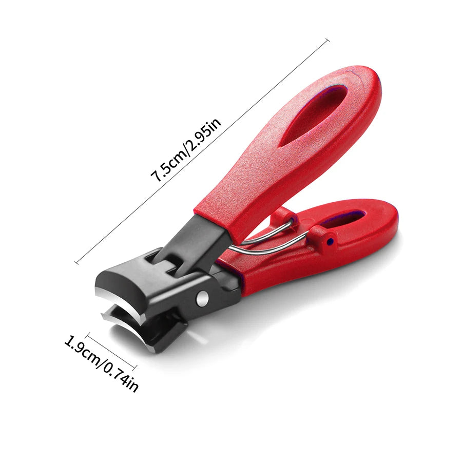 Portable Ultra Sharp Nail Clippers - Stainless Steel Wide Jaw for Thick Toenails