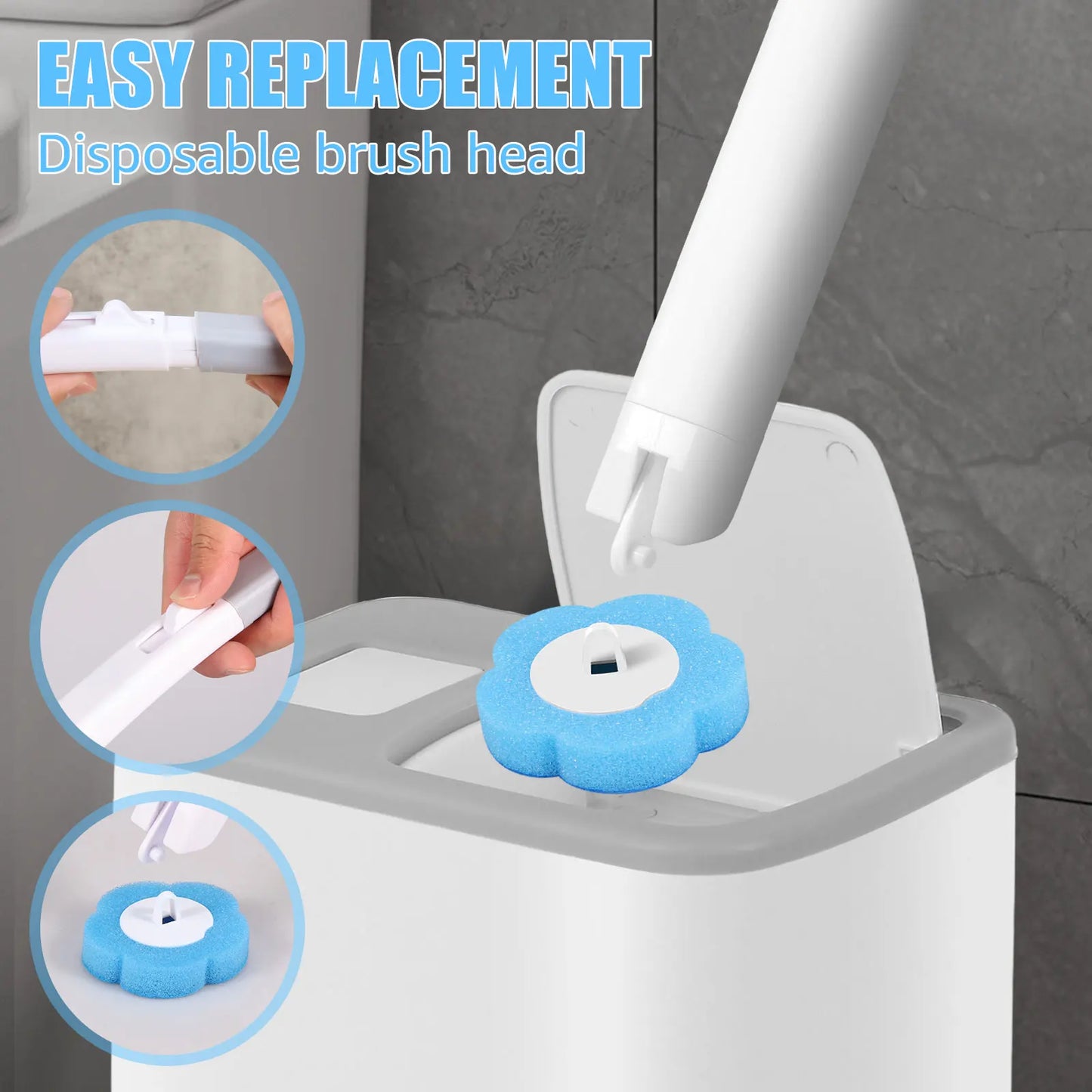 Disposable Toilet Brush & Refill Set