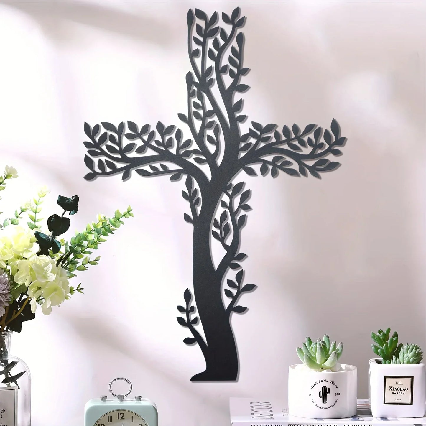 Metal Wall Art Sculpture — Handcrafted Floral & Abstract Designs for Home Decor (10 Styles)