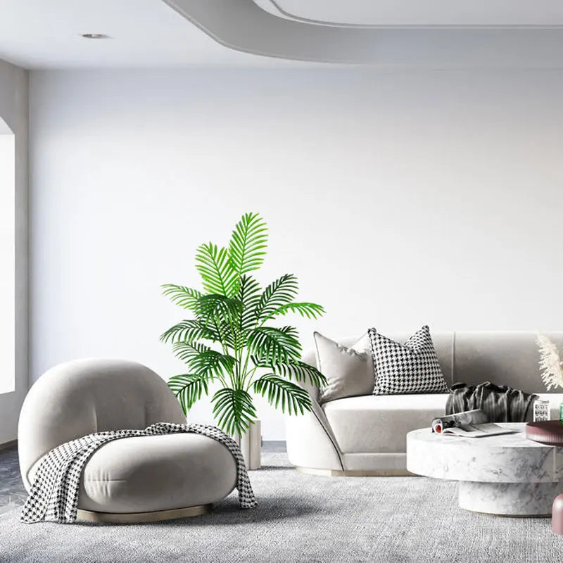Large Artificial Palm Tree - Tropical Fake Plant for Home & Garden Decor (90-120cm)