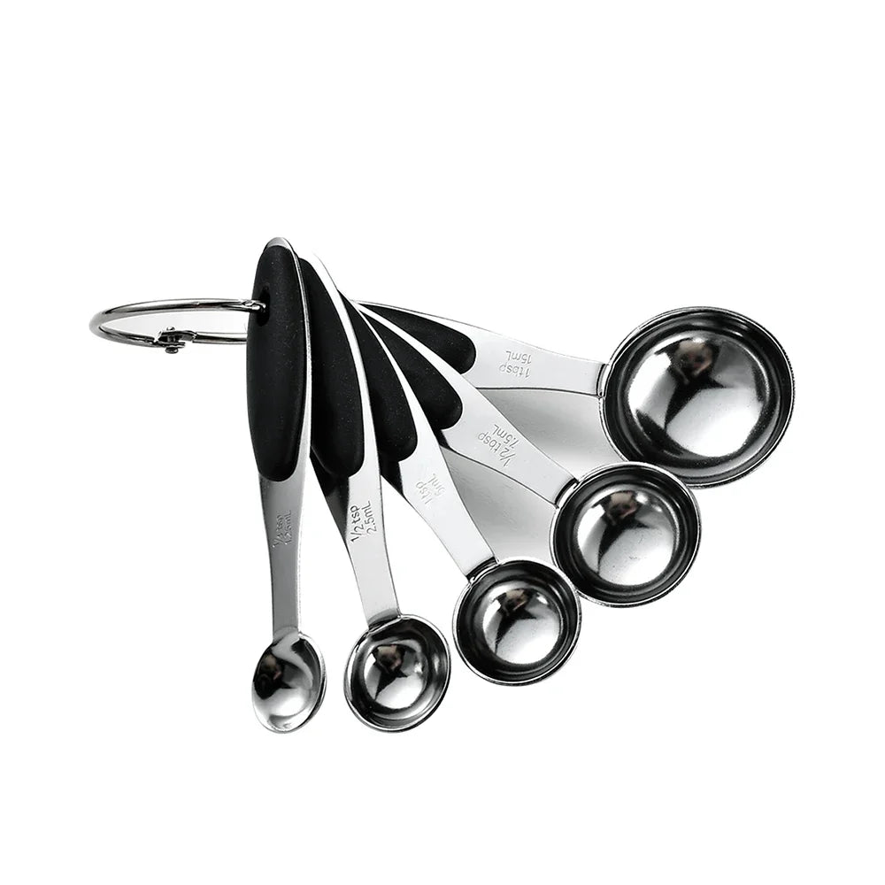 Stainless Steel Measuring Cups & Spoons Set - 10 Piece