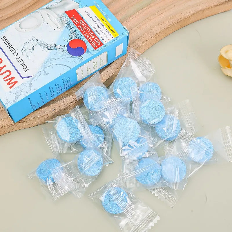 Toilet Cleaning Effervescent Tablets - Stain Remover & Deodorizer