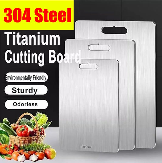Premium Stainless Steel Cutting Board - Food Grade 304 Steel