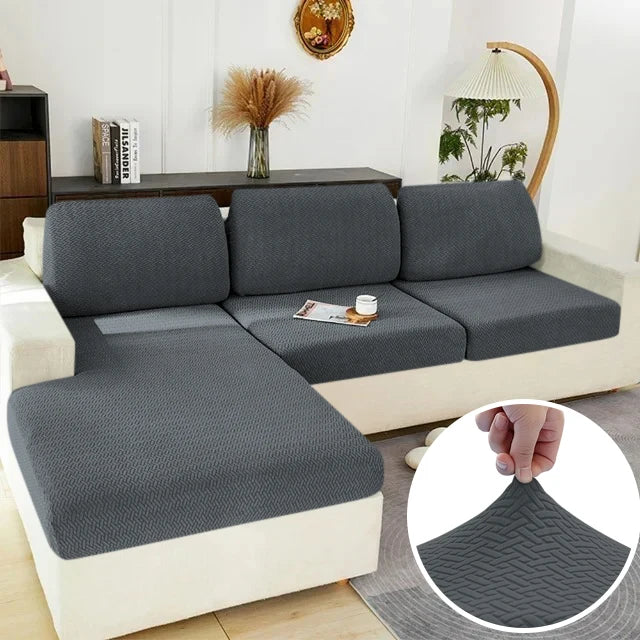 Elastic Sofa Cover - Stretch Furniture Protector for Sectional, Loveseat & Couch (Machine Washable)