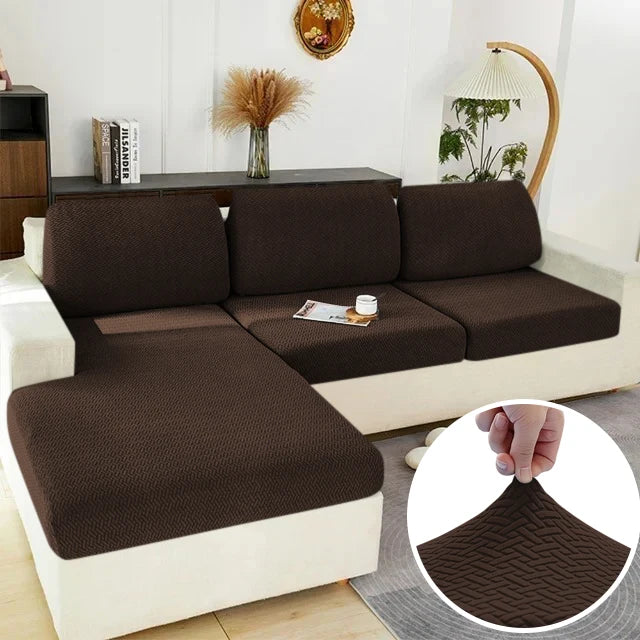 Elastic Sofa Cover - Stretch Furniture Protector for Sectional, Loveseat & Couch (Machine Washable)
