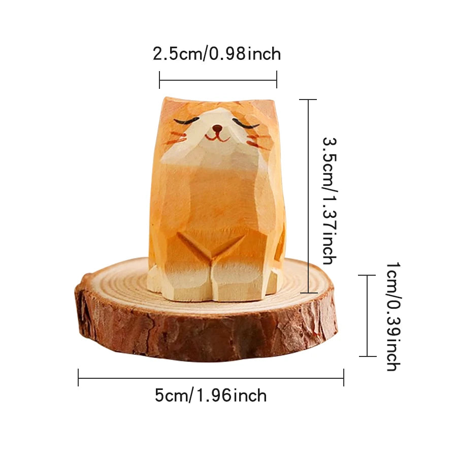 DIY Wooden Aroma Diffuser - Cute Cat & Dog Car Ornaments for Dashboard & Home Decor