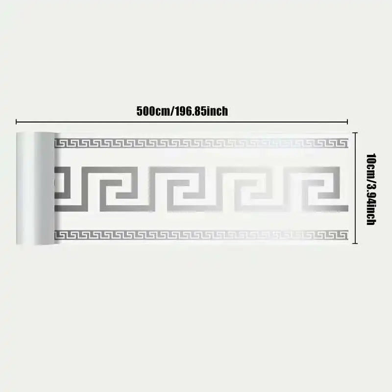 Self-Adhesive Skirting Board Stickers - Waterproof Wall Border Trim (10-Pack)