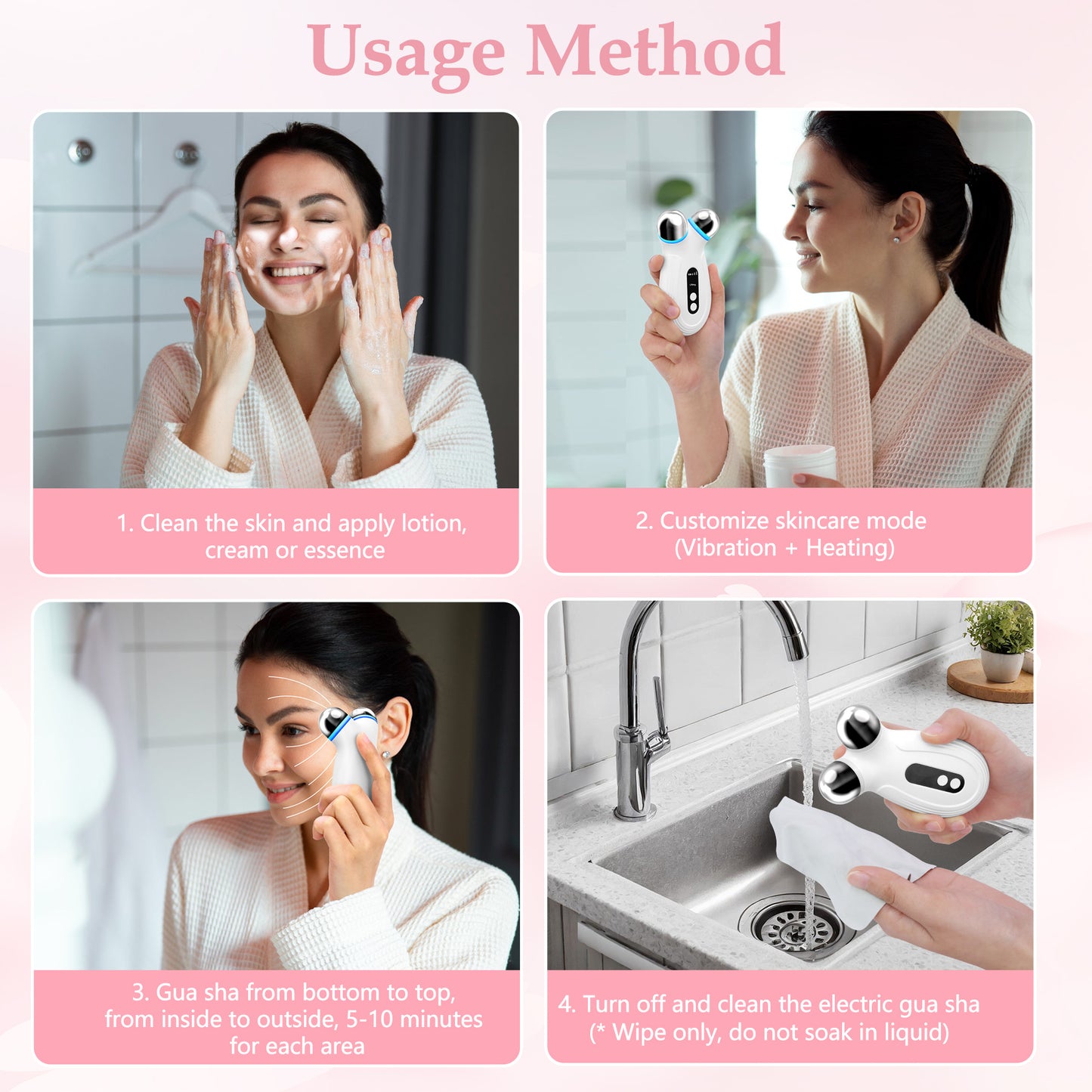 Lift Glow™ Microcurrent Facial Device – Skin Tightening & Sculpting Tool