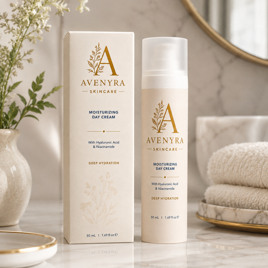 AVENYRA Moisturizing Day Cream with Hyaluronic Acid & Niacinamide, 50 mL