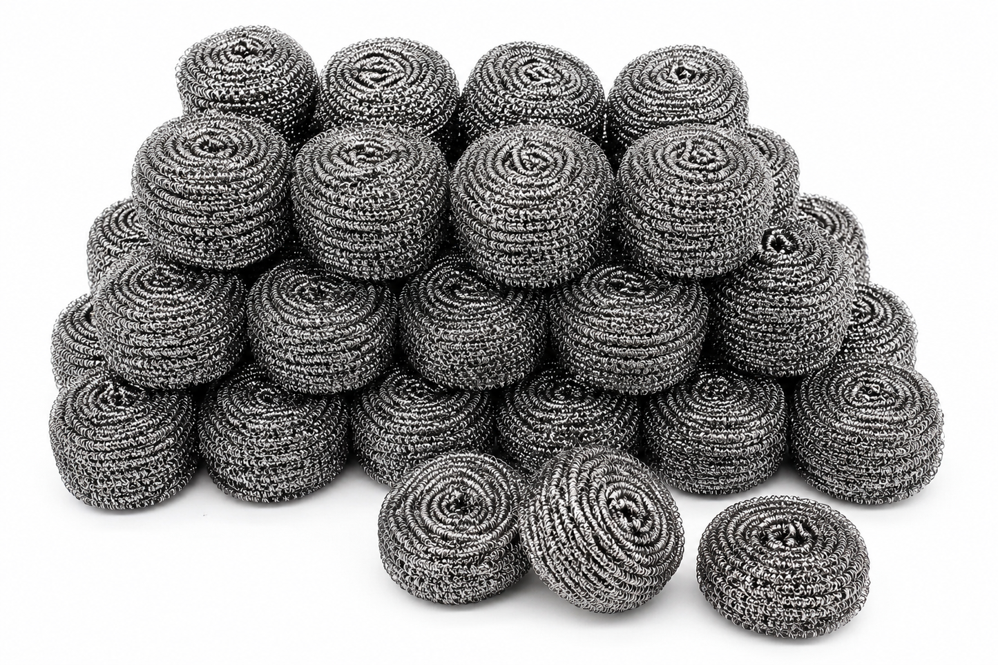 30-Pack Stainless Steel Scrubbing Pads – Heavy Duty Kitchen Cleaning Scourers