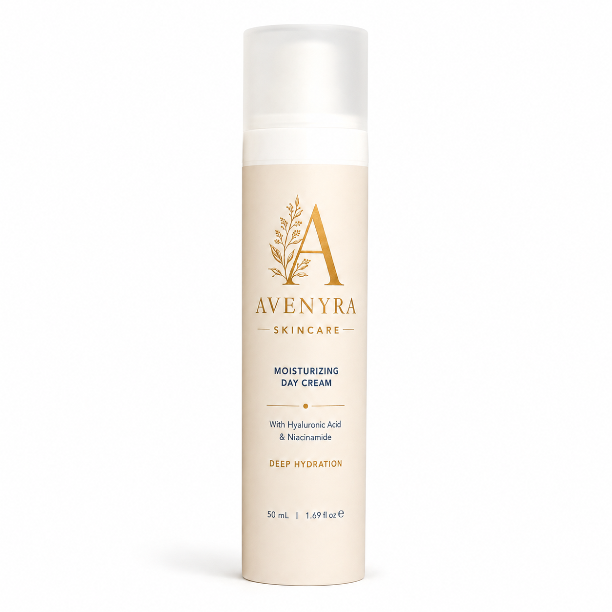 AVENYRA Moisturizing Day Cream with Hyaluronic Acid & Niacinamide, 50 mL