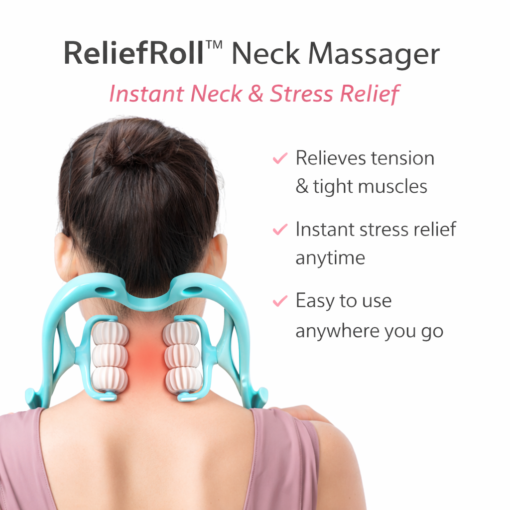 Relief Roll™ Neck Massager – Deep Tissue Relaxation Tool